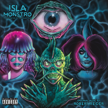Isla Monstro original motion picture soundtrack album artwork by Chad Keith